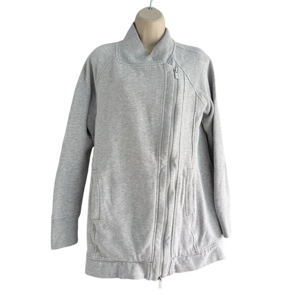 Lululemon Back To It Wrap Jacket in Heathered Vapor Woman's Sz 6 - Picture 4 of 12